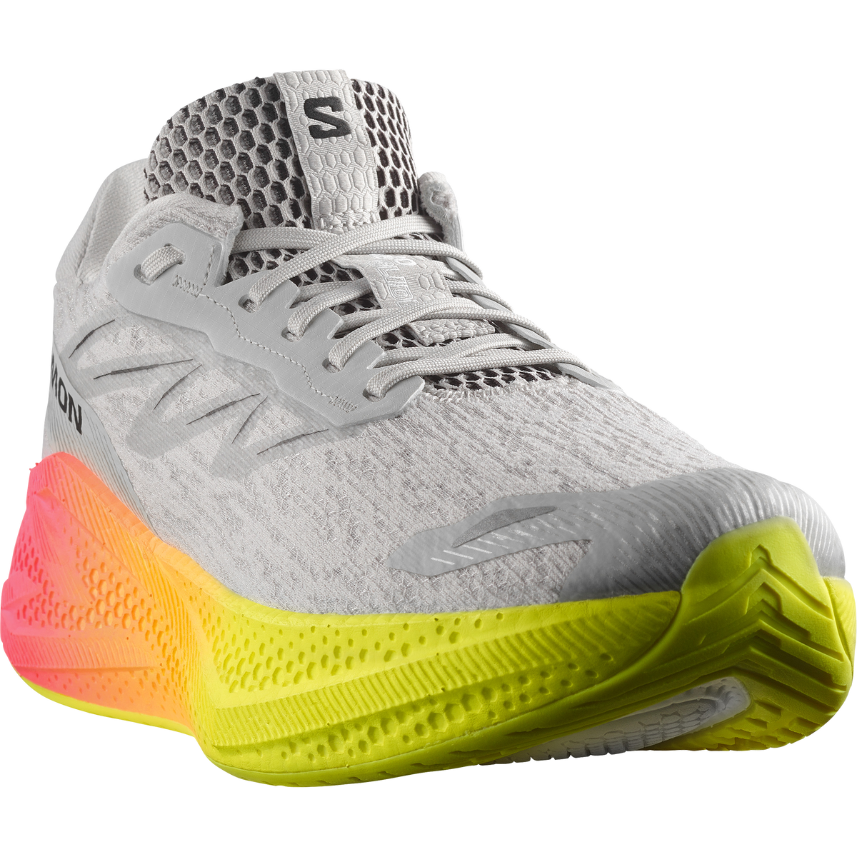 Salomon AERO GLIDE 4 GRADIENT Homme - Gray Violet / Safety Yellow / Black - vue 6