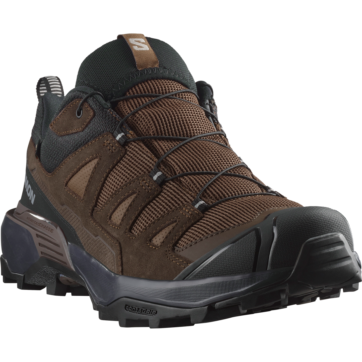 Salomon X ULTRA 360 LEATHER GORE-TEX Homme - Dark Earth / Delicioso / Sharkskin - vue 5
