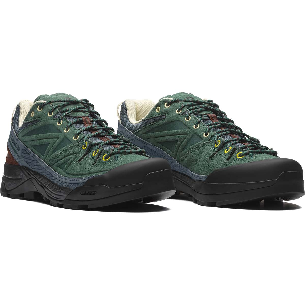 Salomon X-ALP LEATHER Unisexe - Bistro Green / Stormy Weather / Black - vue 3