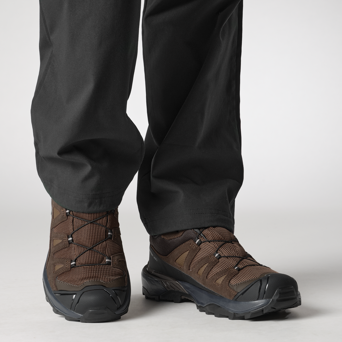 Salomon X ULTRA 360 LEATHER GORE-TEX Homme - Dark Earth / Delicioso / Sharkskin - vue 4