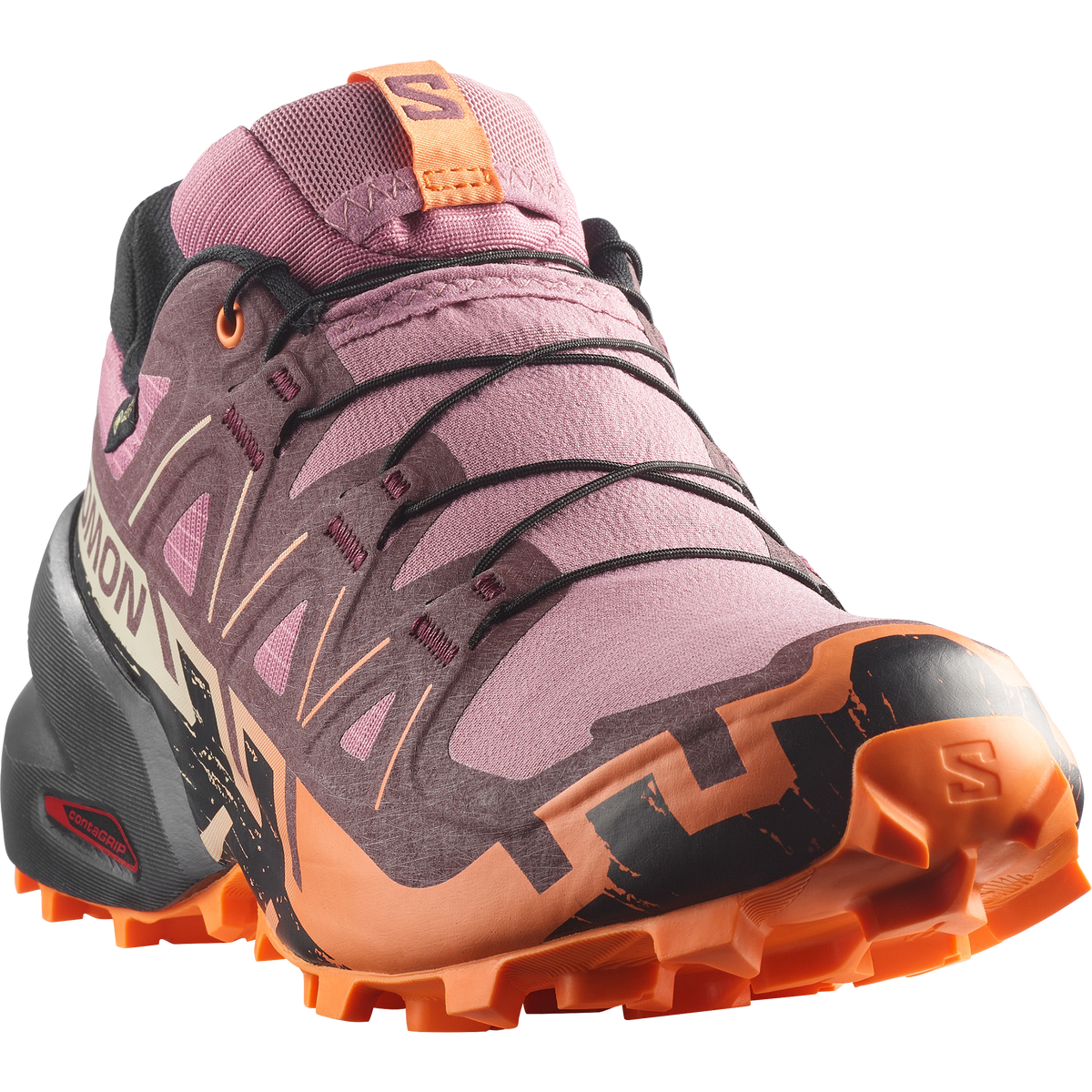 Salomon SPEEDCROSS 6 GORE-TEX Femme - Dusky Orchid / Huckleberry / Nectarine - vue 5