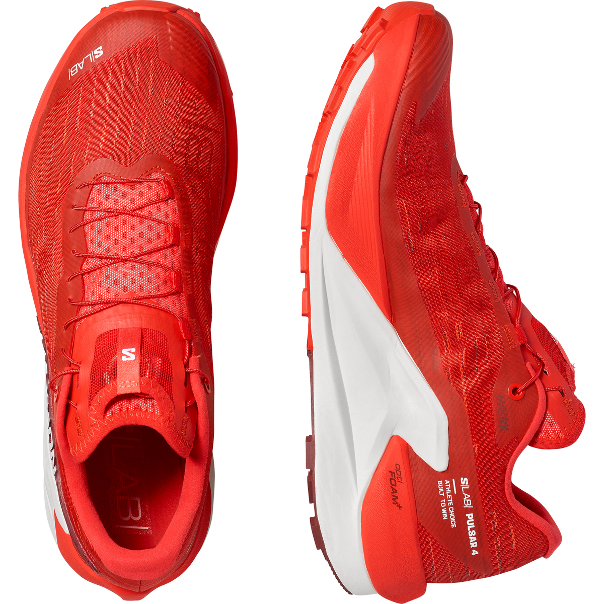 Salomon S/LAB PULSAR 4 Unisexe - Fiery Red / Vanilla Ice / Andorra - vue 2