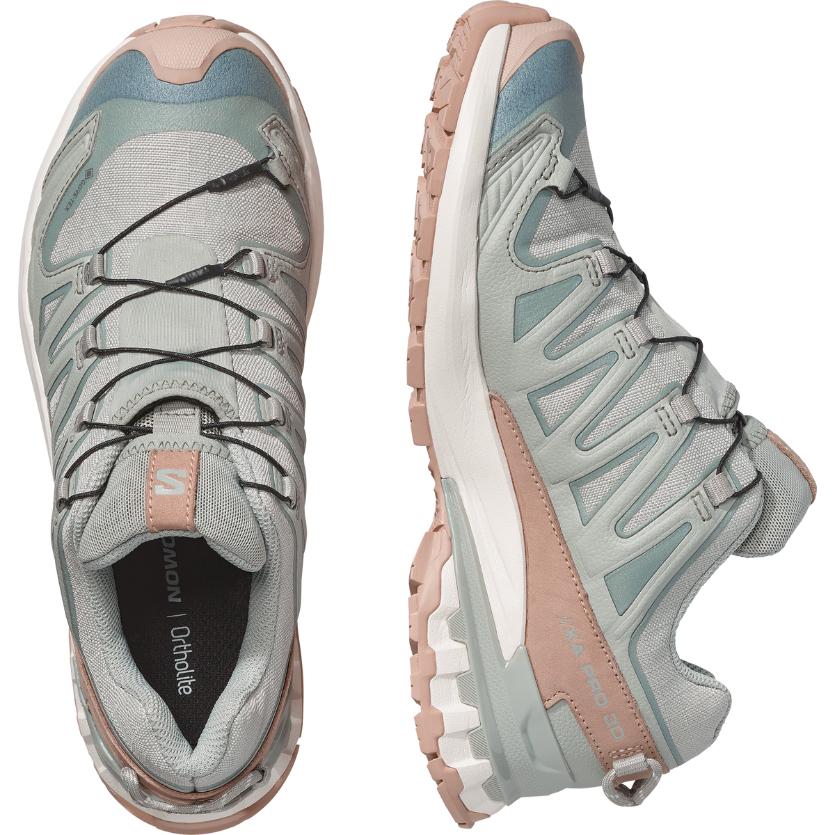 Salomon XA PRO 3D V9 GORE-TEX LIFELONG Femme - Wrought Iron / Oxford Tan / Vanilla Ice - vue 2
