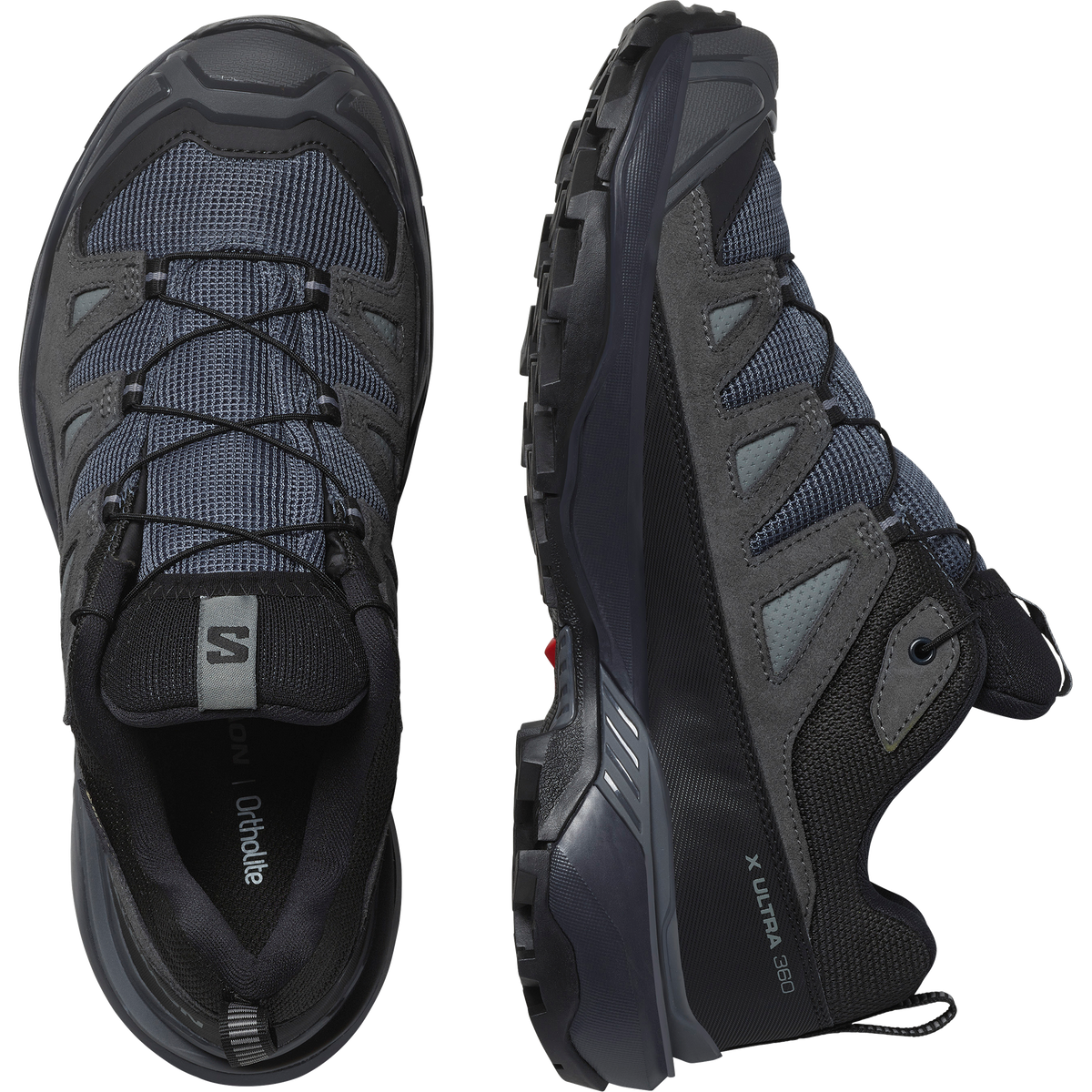Salomon X ULTRA 360 LEATHER GORE-TEX Femme - Turbulence / Black / SEDONA SAGE - vue 2