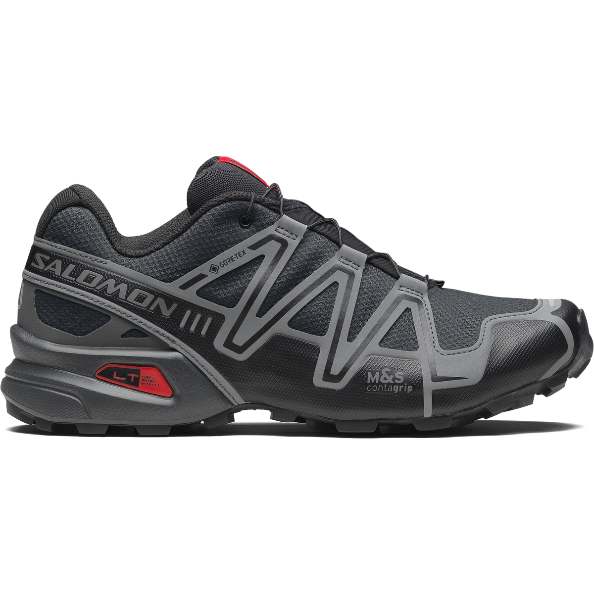 Salomon SPEEDCROSS 3 GORE-TEX Unisexe - Black / Asphalt / Flame Scarlet