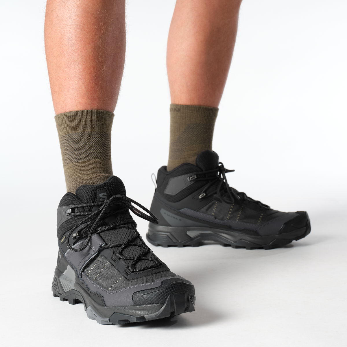 Salomon X ULTRA 5 MID GORE-TEX Homme - Black / Asphalt / Castlerock - vue 3