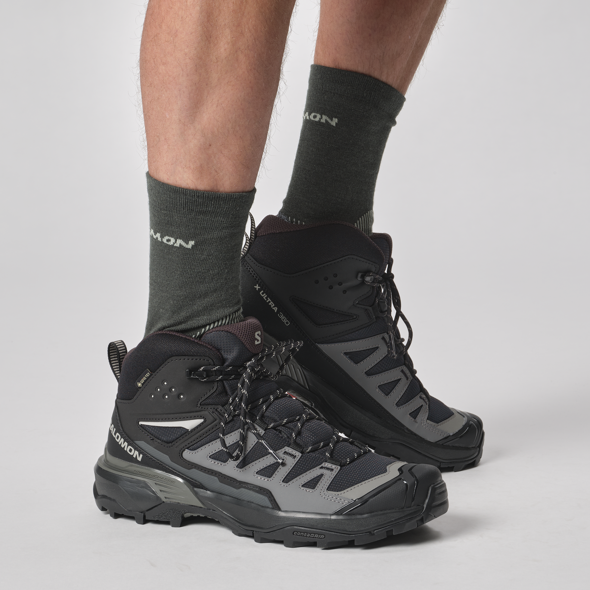 Salomon X ULTRA 360 MID GORE-TEX Homme - Black / Magnet / Pewter - vue 4