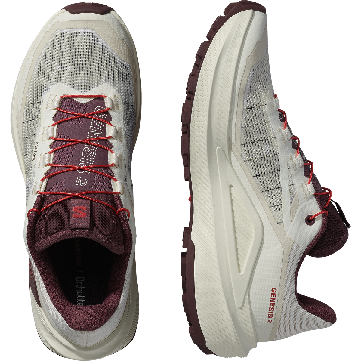 Salomon GENESIS 2 Femme - Vanilla Ice / Huckleberry / Lava Falls - vue 2
