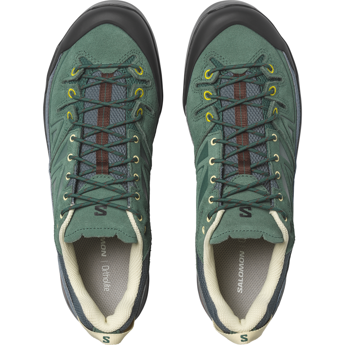Salomon X-ALP LEATHER Unisexe - Bistro Green / Stormy Weather / Black - vue 2