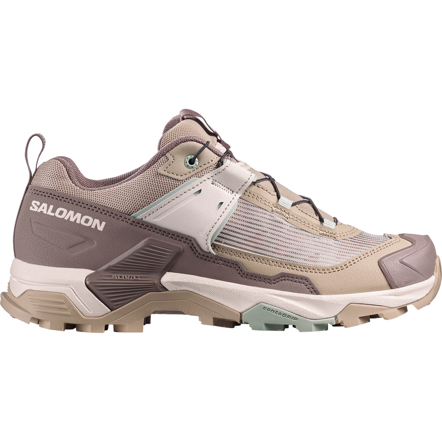 Salomon X ULTRA 5 Mujer - Desert Tan / Iron / Green Milieu