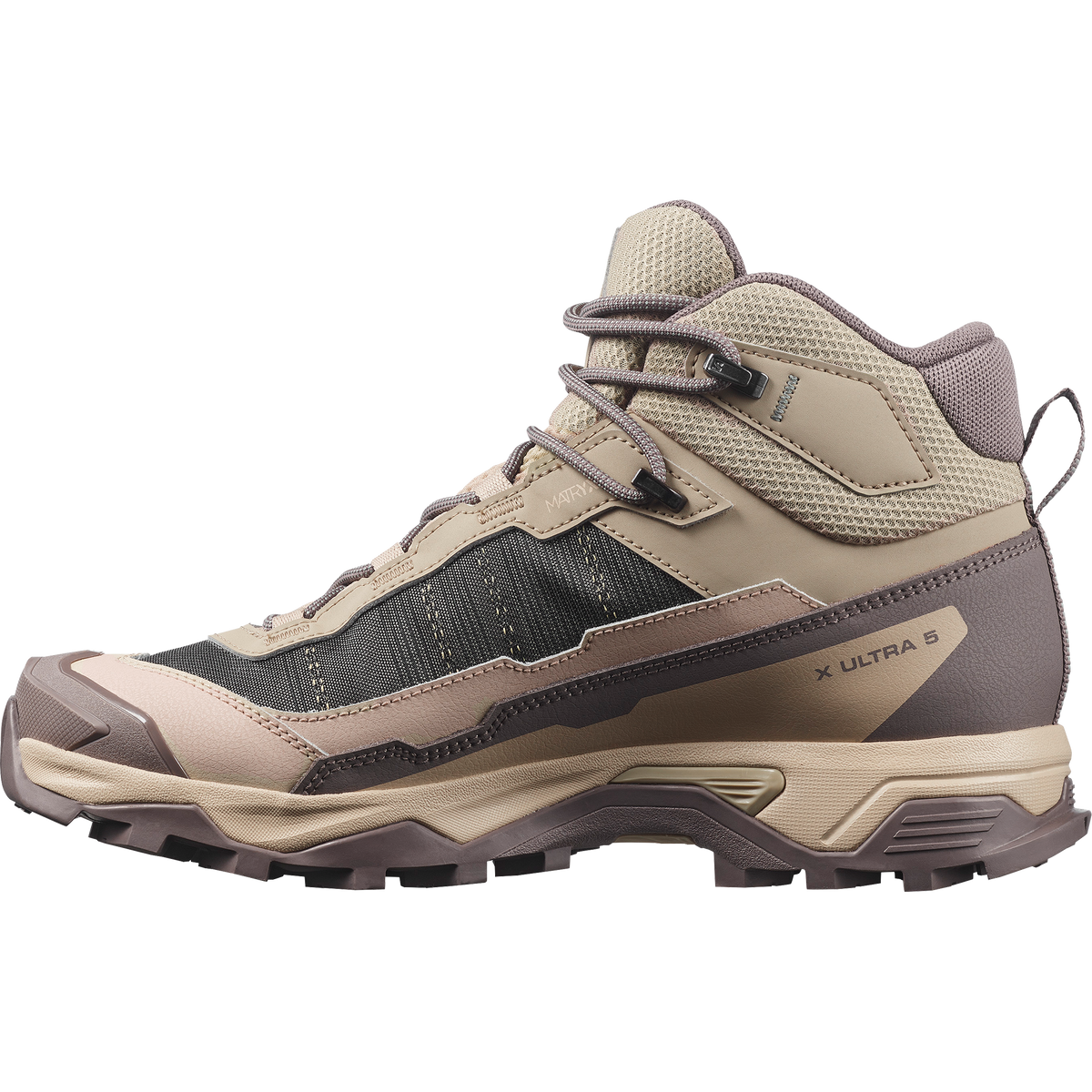 Salomon X ULTRA 5 MID GORE-TEX Femme - Iron / Desert Tan / Green Milieu - vue 4