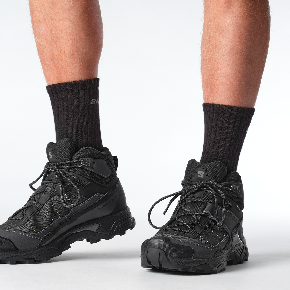 Salomon X ULTRA 5 MID WIDE GORE-TEX Homme - Black / Asphalt / Castlerock - vue 3