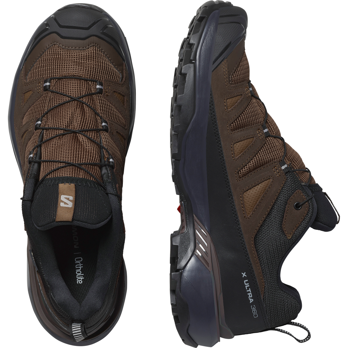Salomon X ULTRA 360 LEATHER GORE-TEX Homme - Dark Earth / Delicioso / Sharkskin - vue 2