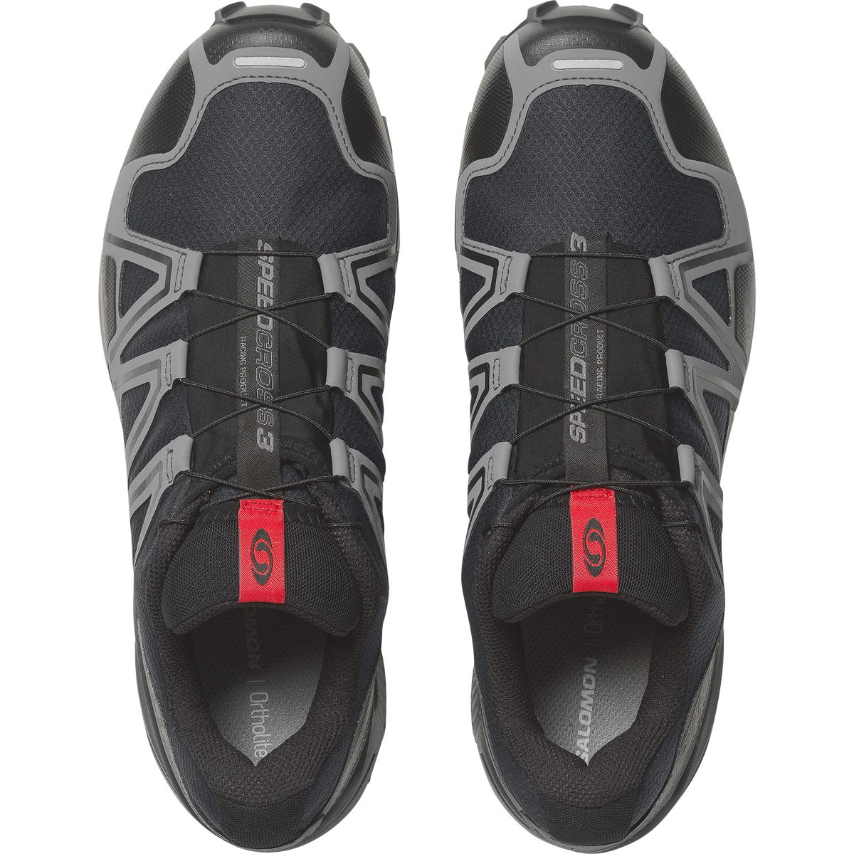Salomon SPEEDCROSS 3 GORE-TEX Unisexe - Black / Asphalt / Flame Scarlet - vue 2