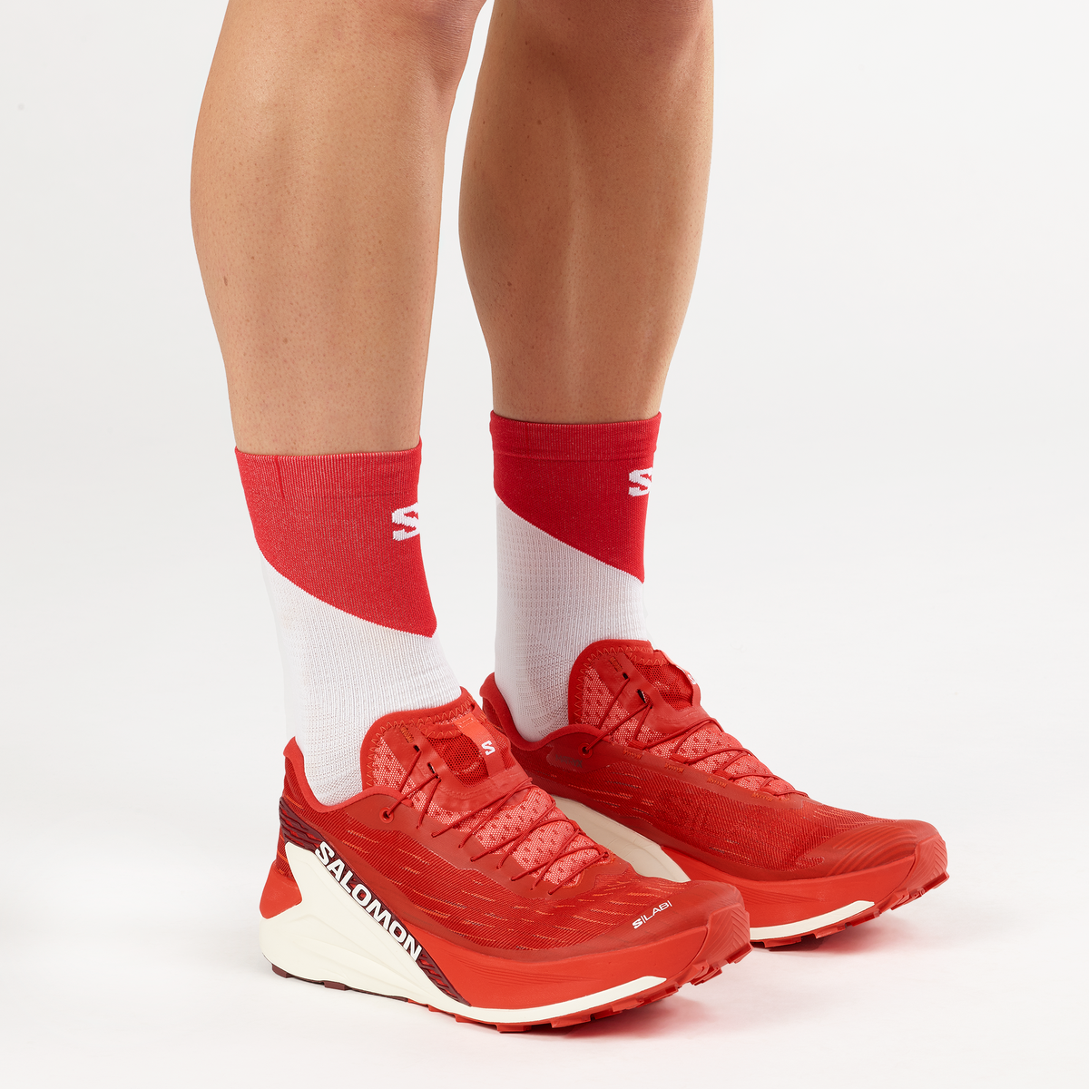 Salomon S/LAB PULSAR 4 Unisexe - Fiery Red / Vanilla Ice / Andorra - vue 5