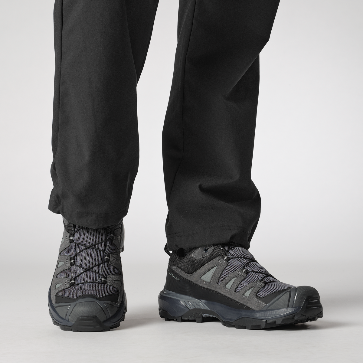Salomon X ULTRA 360 LEATHER GORE-TEX Femme - Turbulence / Black / SEDONA SAGE - vue 4