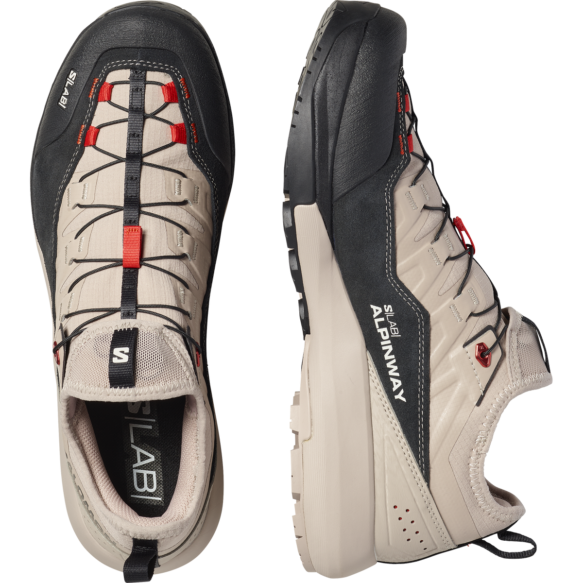 Salomon S/LAB ALPINWAY Unisexe - Goat / Black / Fiery Red - vue 2