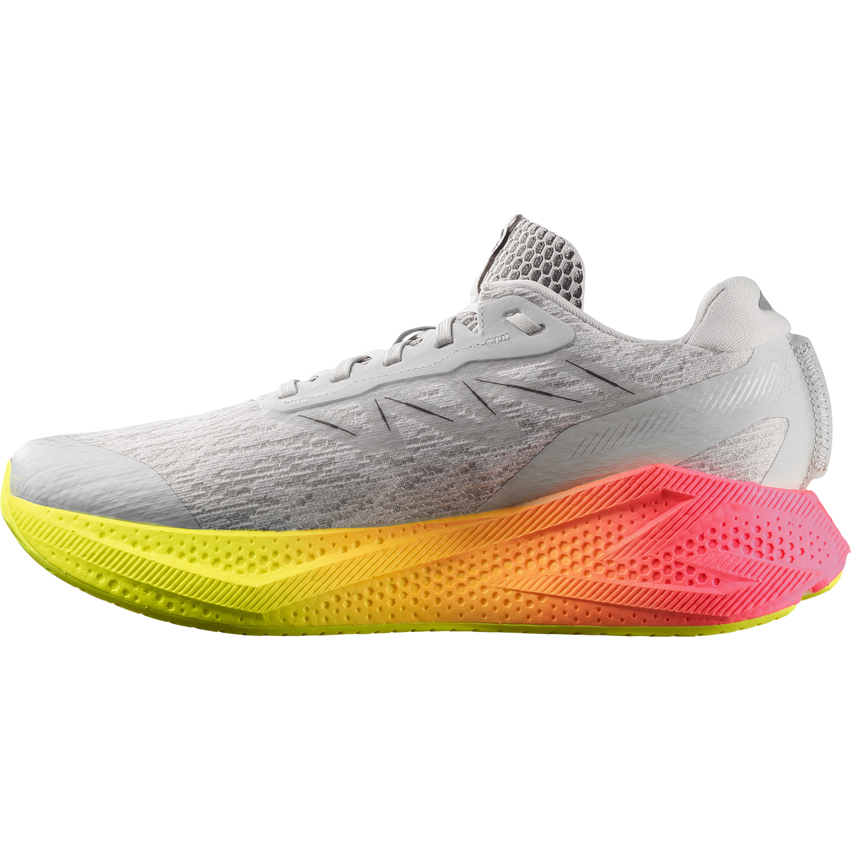 Salomon AERO GLIDE 4 GRADIENT Homme - Gray Violet / Safety Yellow / Black - vue 4