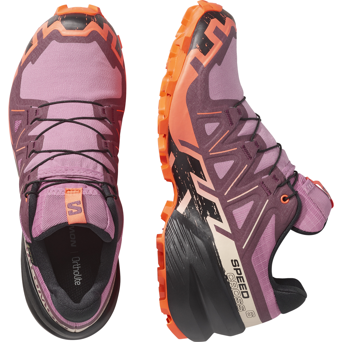 Salomon SPEEDCROSS 6 GORE-TEX Femme - Dusky Orchid / Huckleberry / Nectarine - vue 2