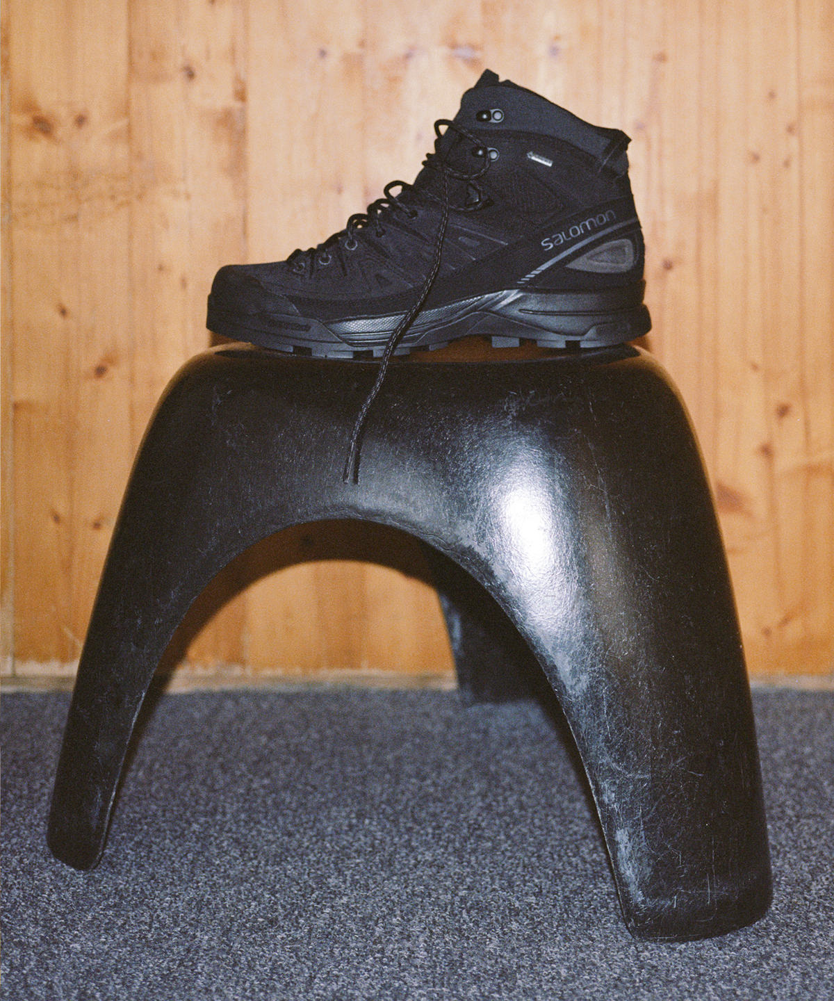 Salomon X-ALP MID LEATHER GORE-TEX Unisexe - Black / Black / Asphalt - vue 2