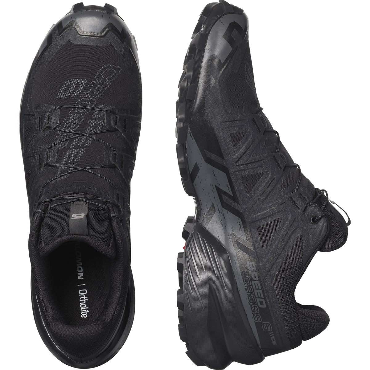 Salomon SPEEDCROSS 6 WIDE Homme - Black / Black / Phantom - vue 2