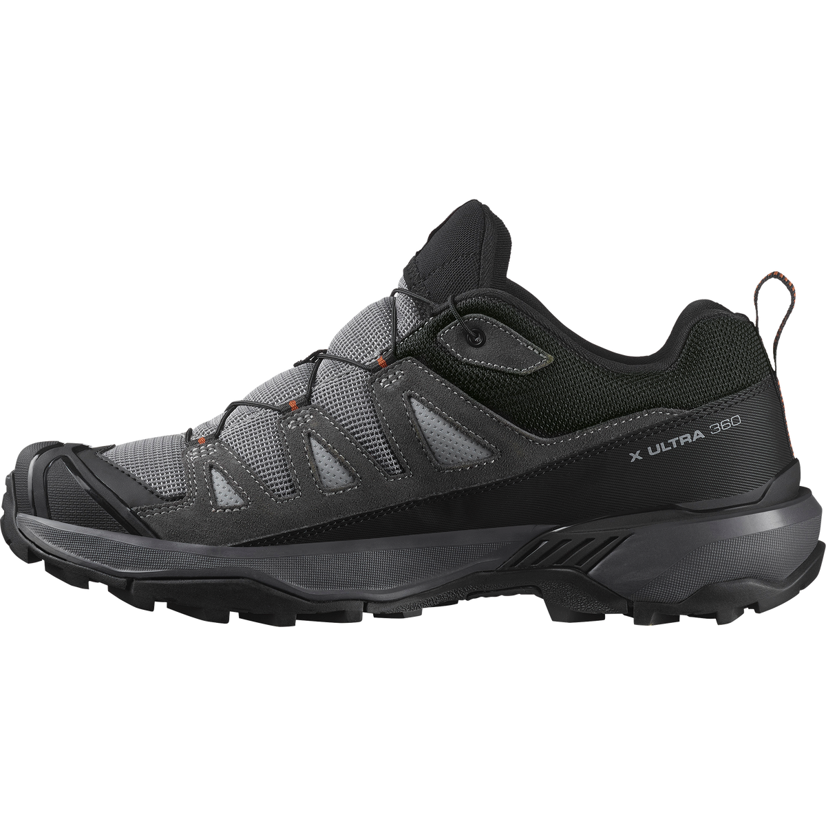 Salomon X ULTRA 360 LEATHER Homme - Sharkskin / Asphalt / Caramel Cafe - vue 3