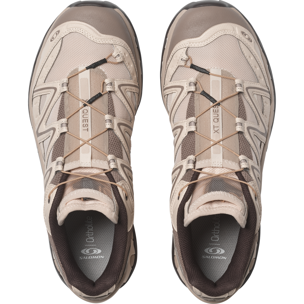 Salomon XT-QUEST Unisexe - Tapioca / Walnut / Black Coffee - vue 2