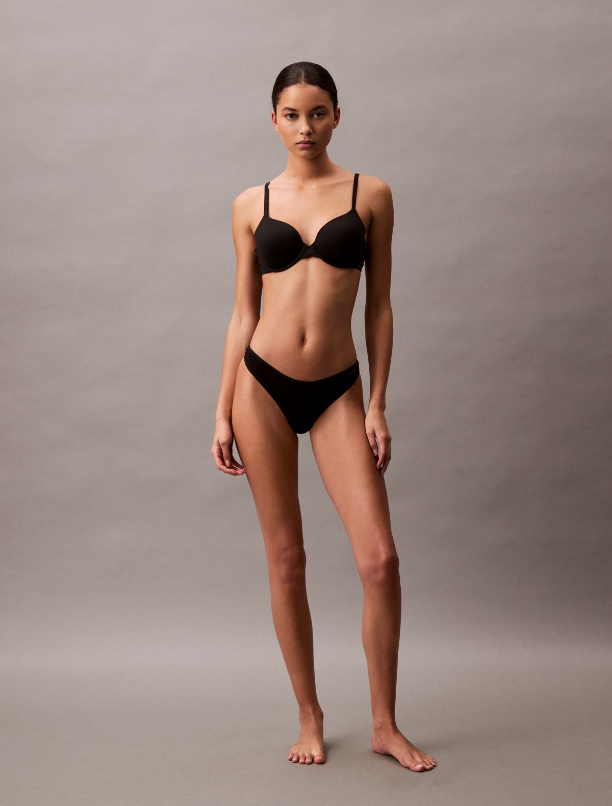 Ideal Cotton Thong - Black