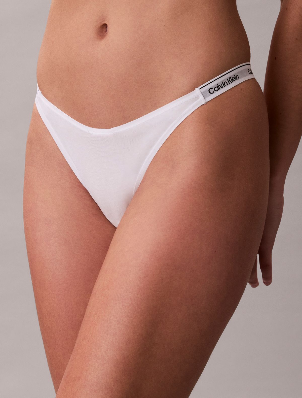 Icon Logo Dipped String Thong - White
