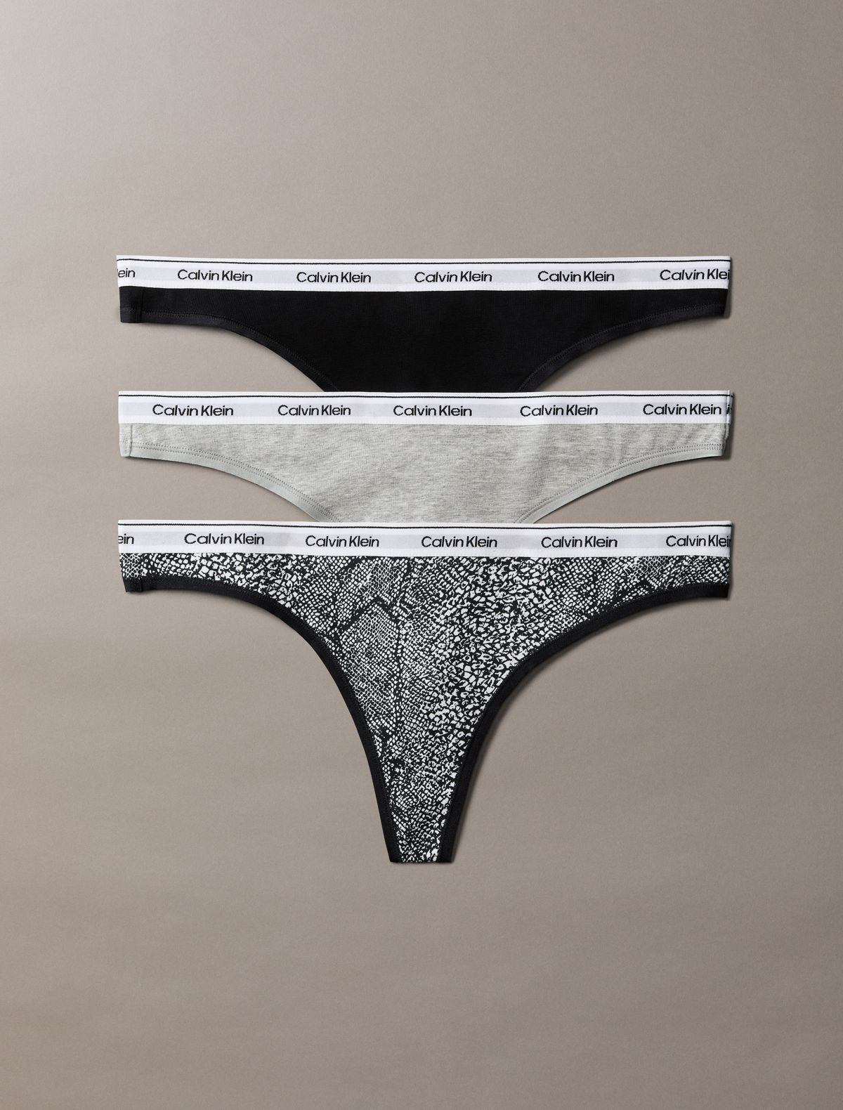 Icon Logo 3-Pack Low Rise Thong - Multi