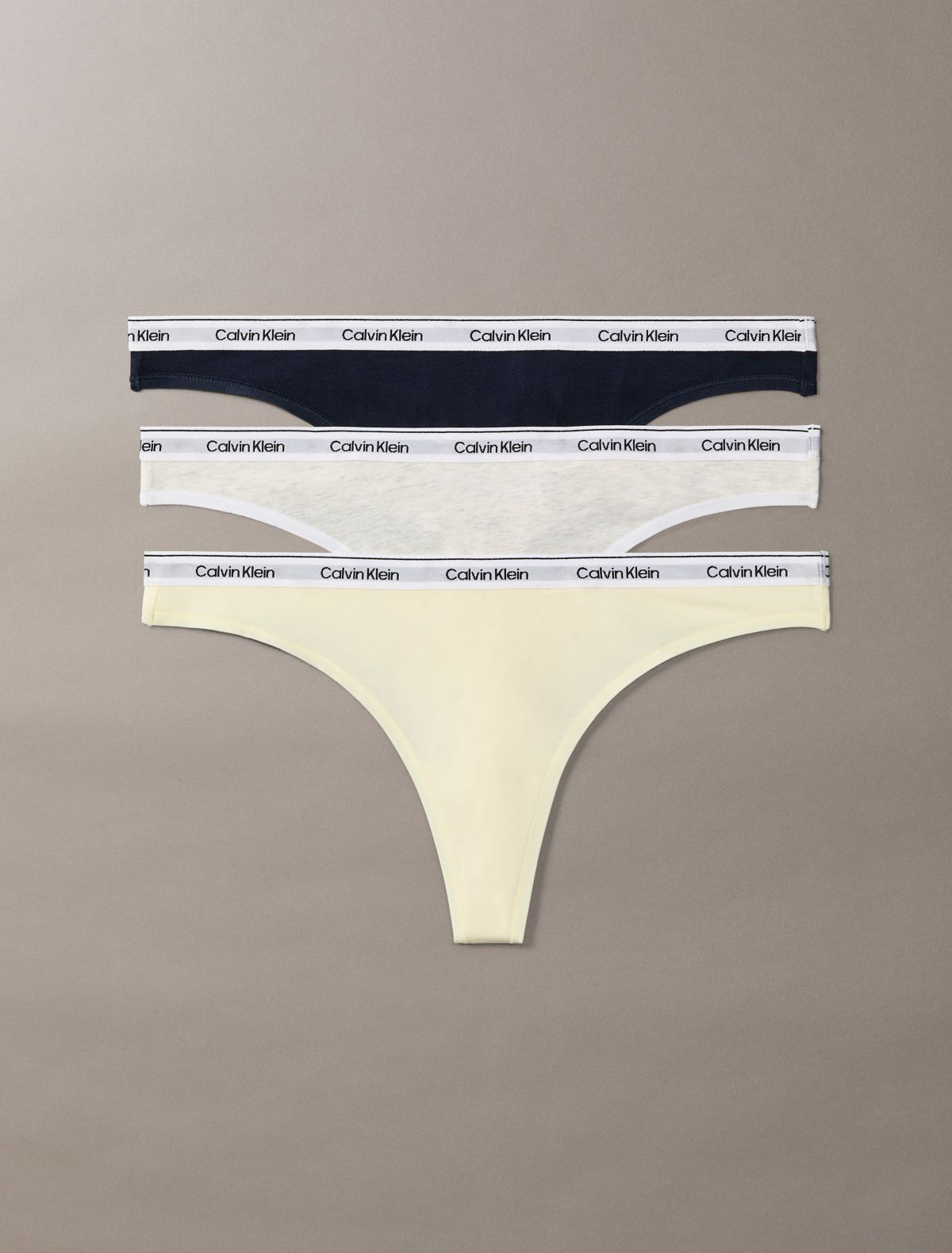 Icon Logo 3-Pack Low Rise Thong - Pear Sorbet Multi