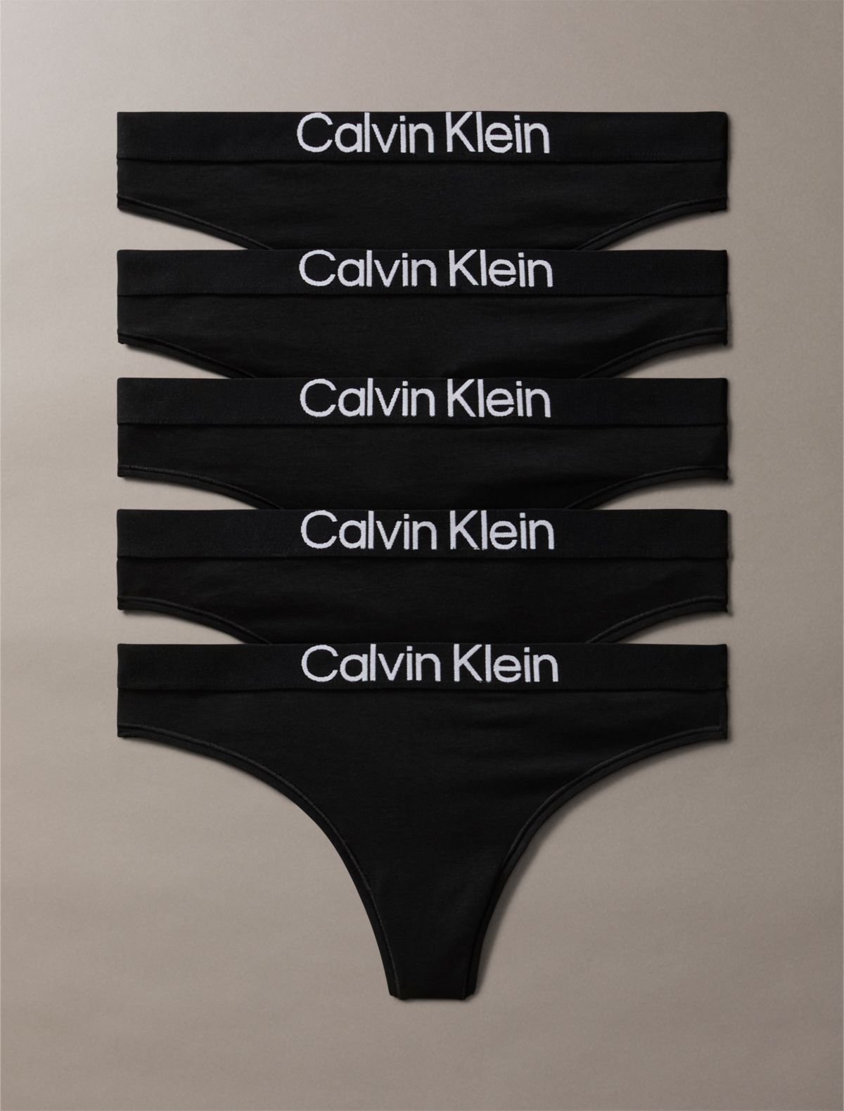 Maximum Cotton 5-Pack Thong - Black Multi