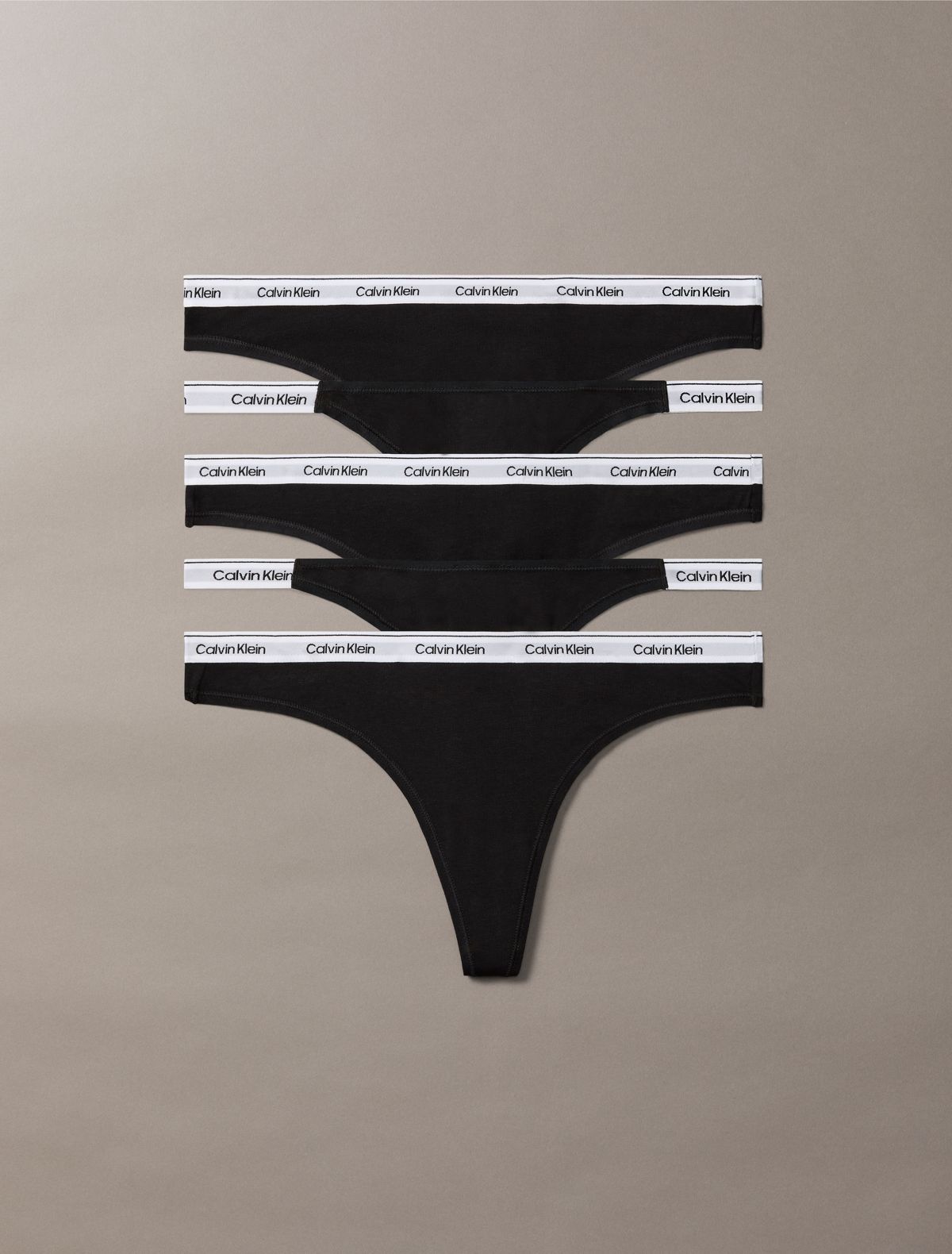 Icon Logo 5-Pack Mixed Thong - Black Multi