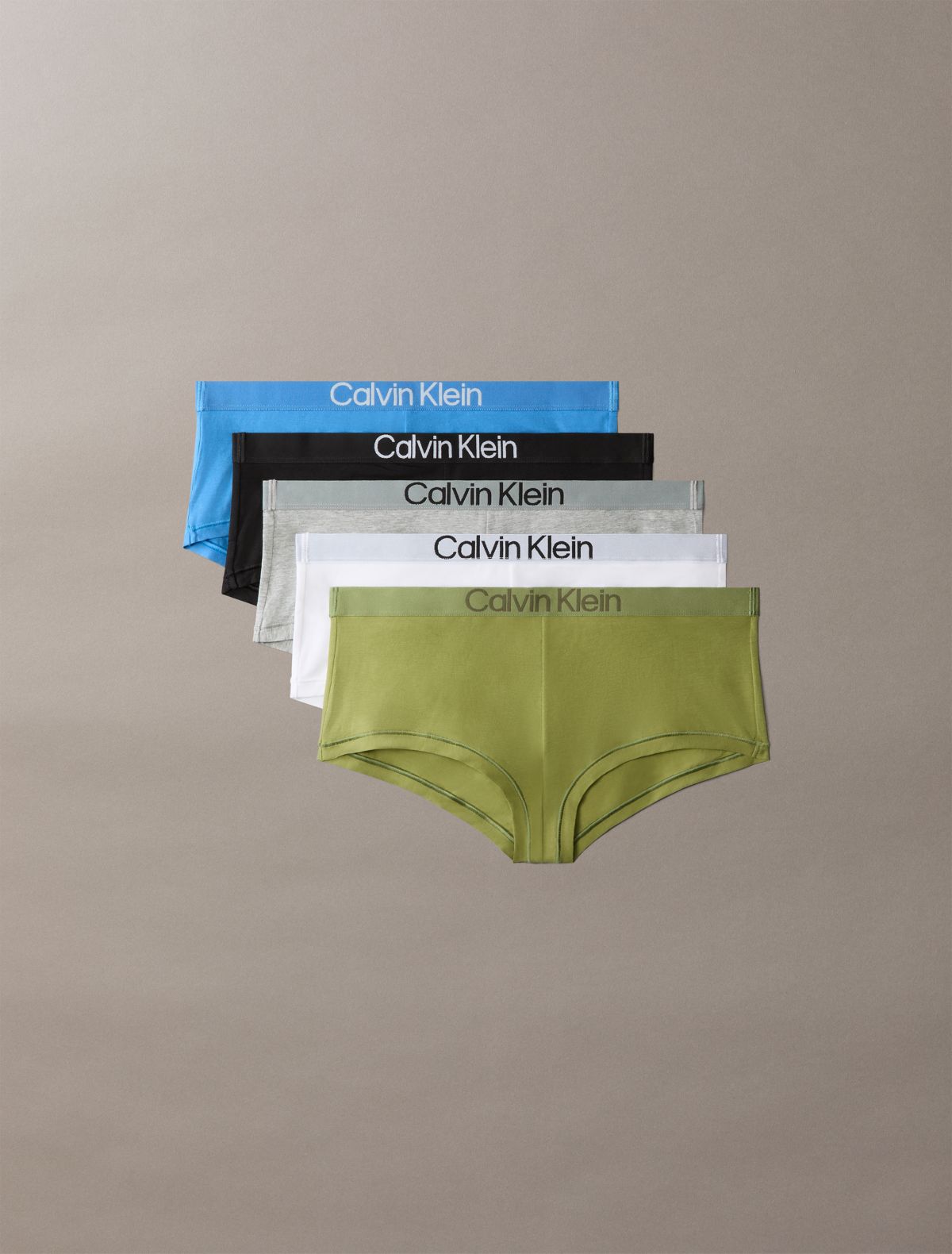 Extra Soft Cotton Stretch 5-Pack Boyshort - Iguana Multi