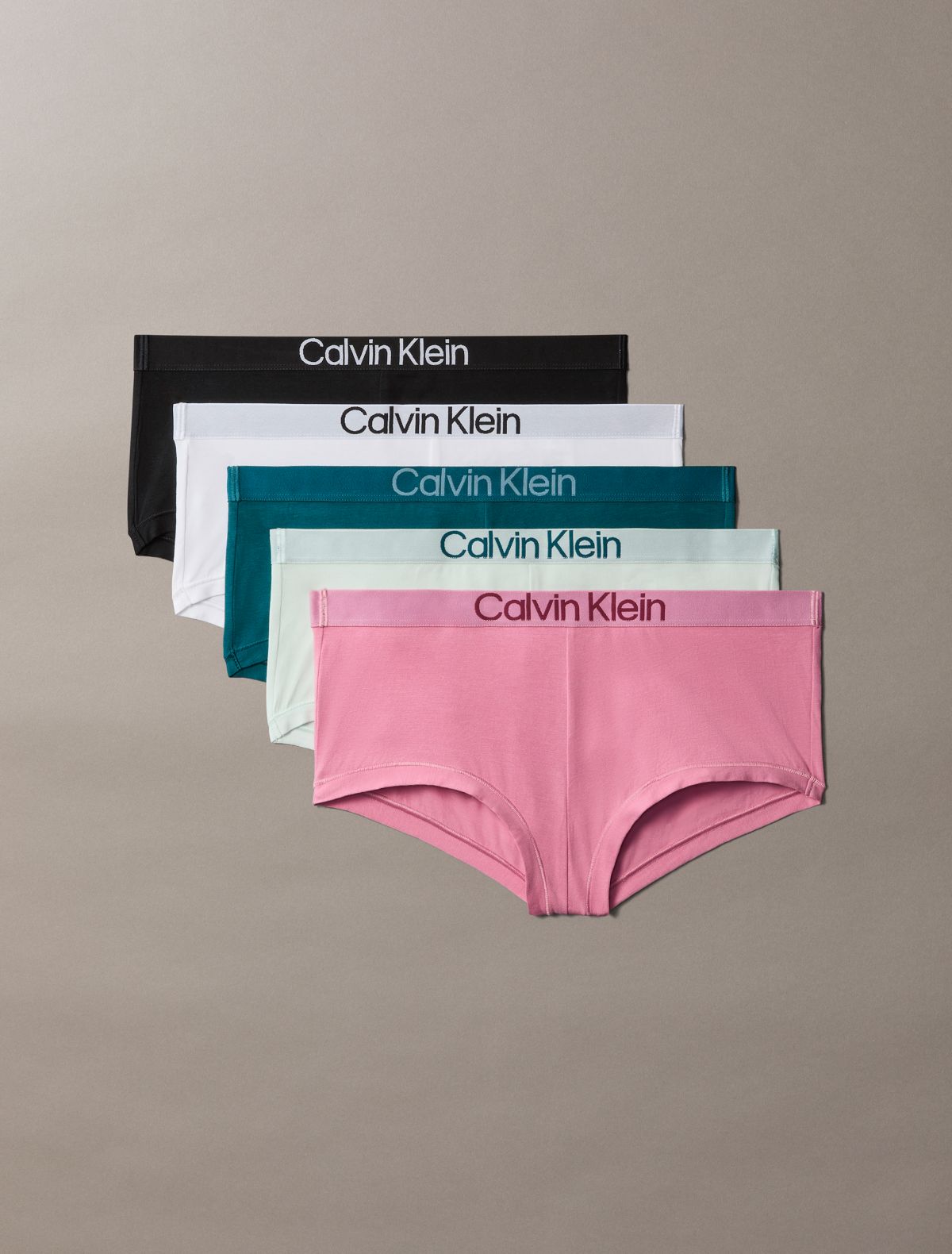 Extra Soft Cotton Stretch 5-Pack Boyshort - Calm Pink Multi