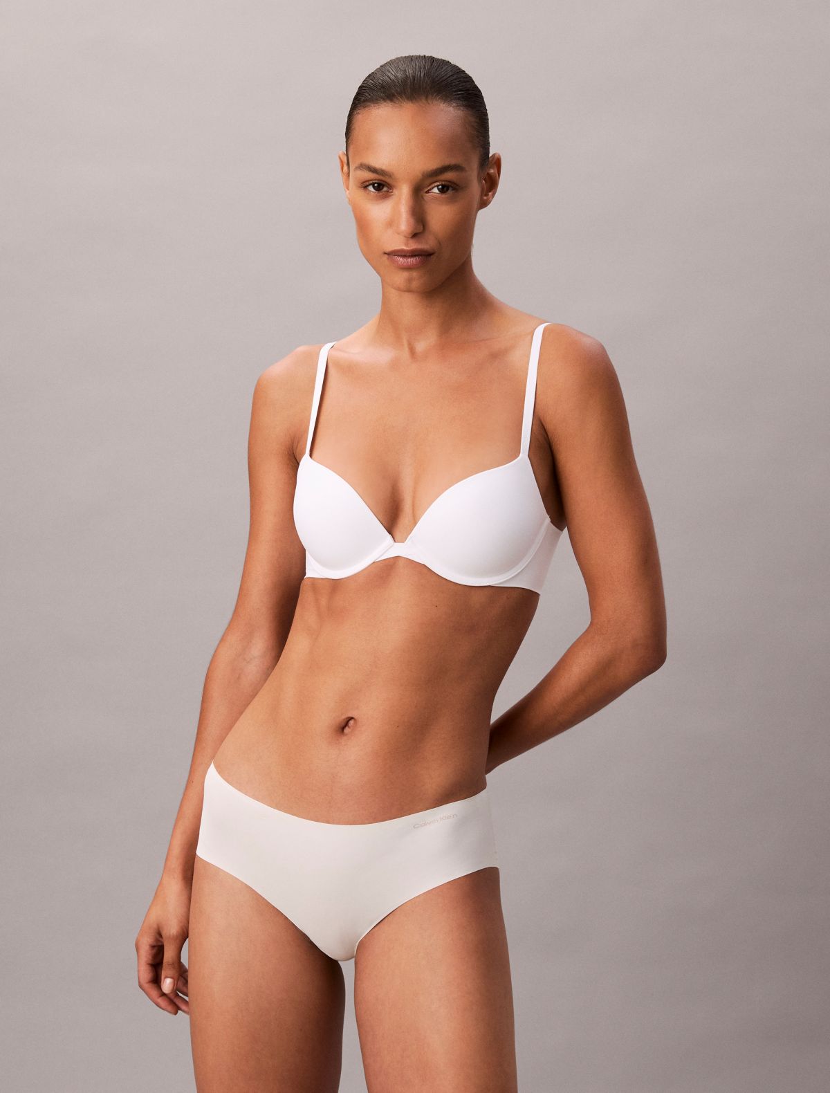 Perfectly Fit Push Up Plunge Bra - White