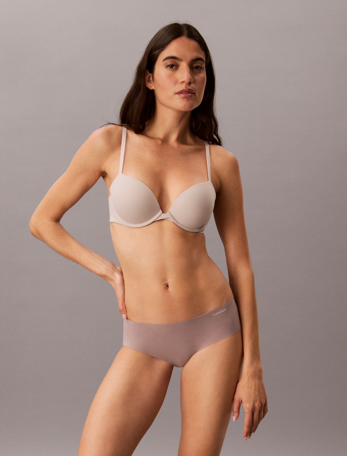 Perfectly Fit Push Up Plunge Bra - Ashes Of Roses