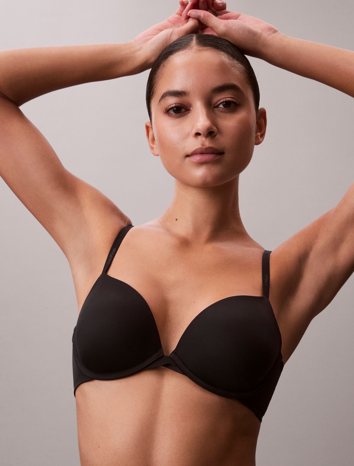 Perfectly Fit Push Up Plunge Bra - Black
