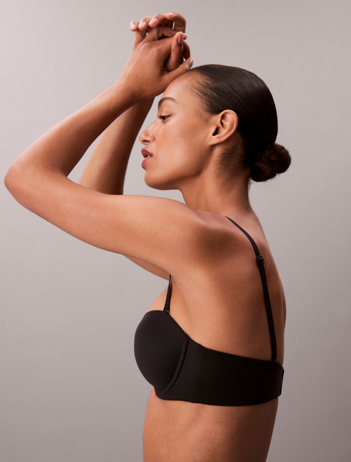 Perfectly Fit Push Up Strapless Bra - Black