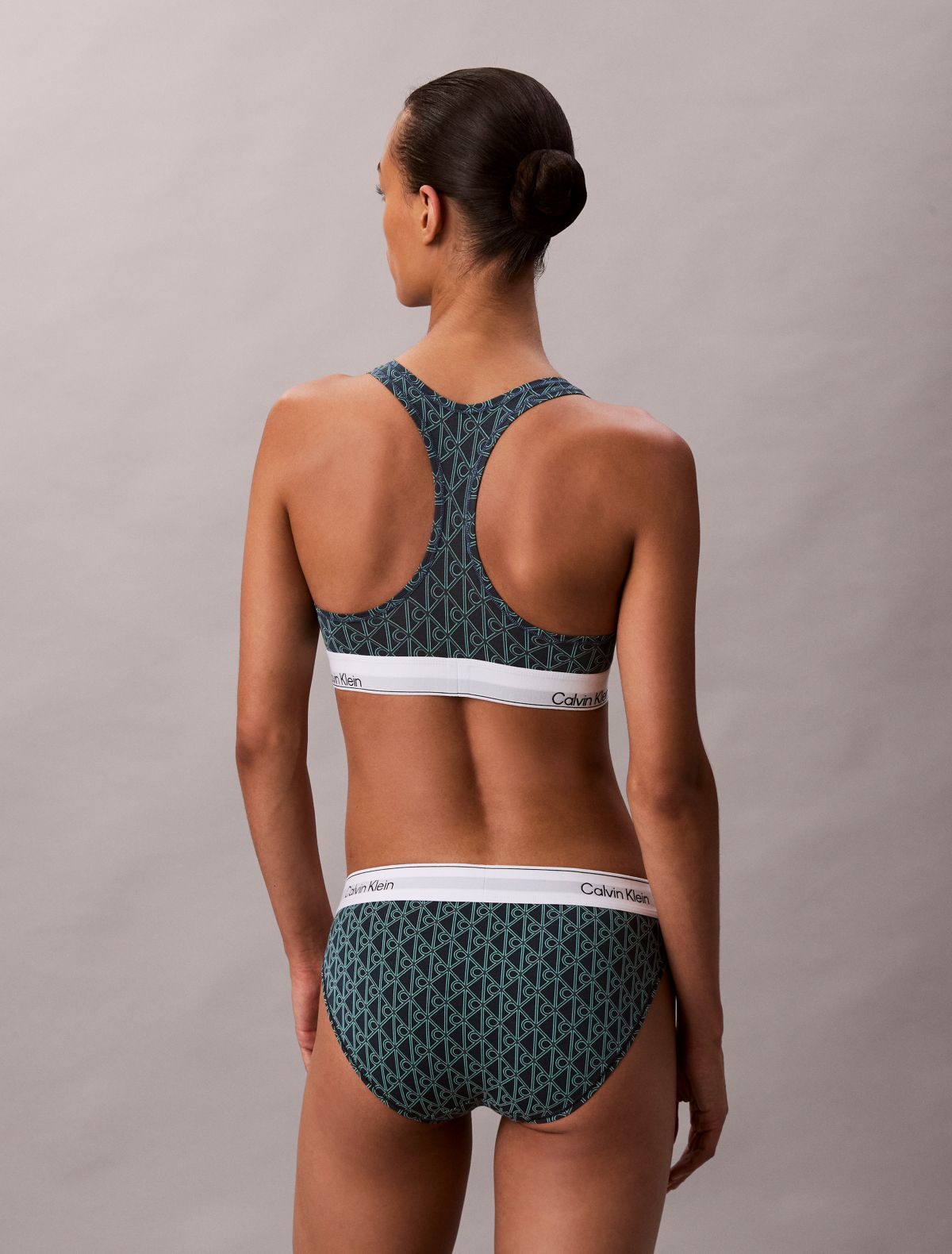 Icon Cotton Modal Unlined Bralette - Stratified Sea