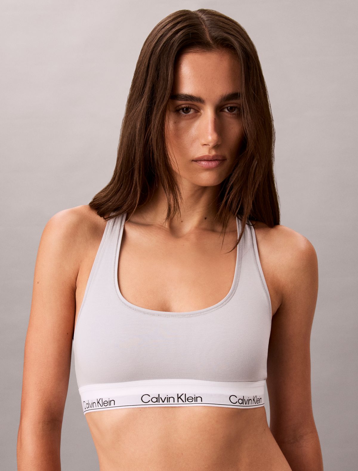 Icon Cotton Modal Unlined Bralette - Harbor Mist