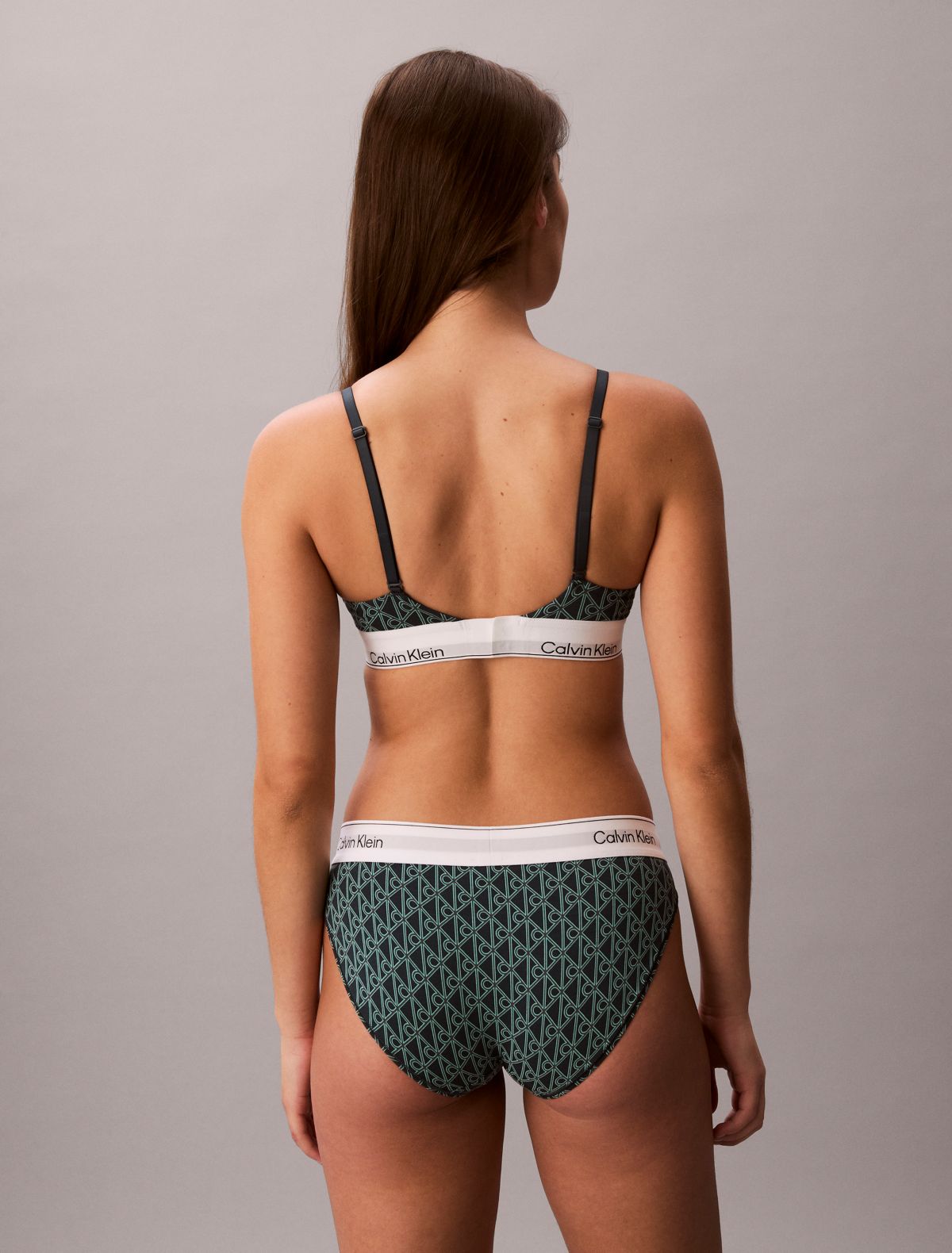 Icon Cotton Modal Lightly Lined Triangle Bralette - Bijou Modern Emblem