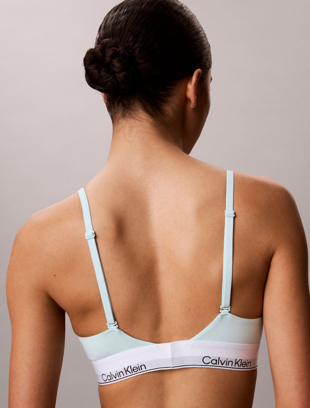 Icon Cotton Modal Lightly Lined Triangle Bralette - Feel The Mint
