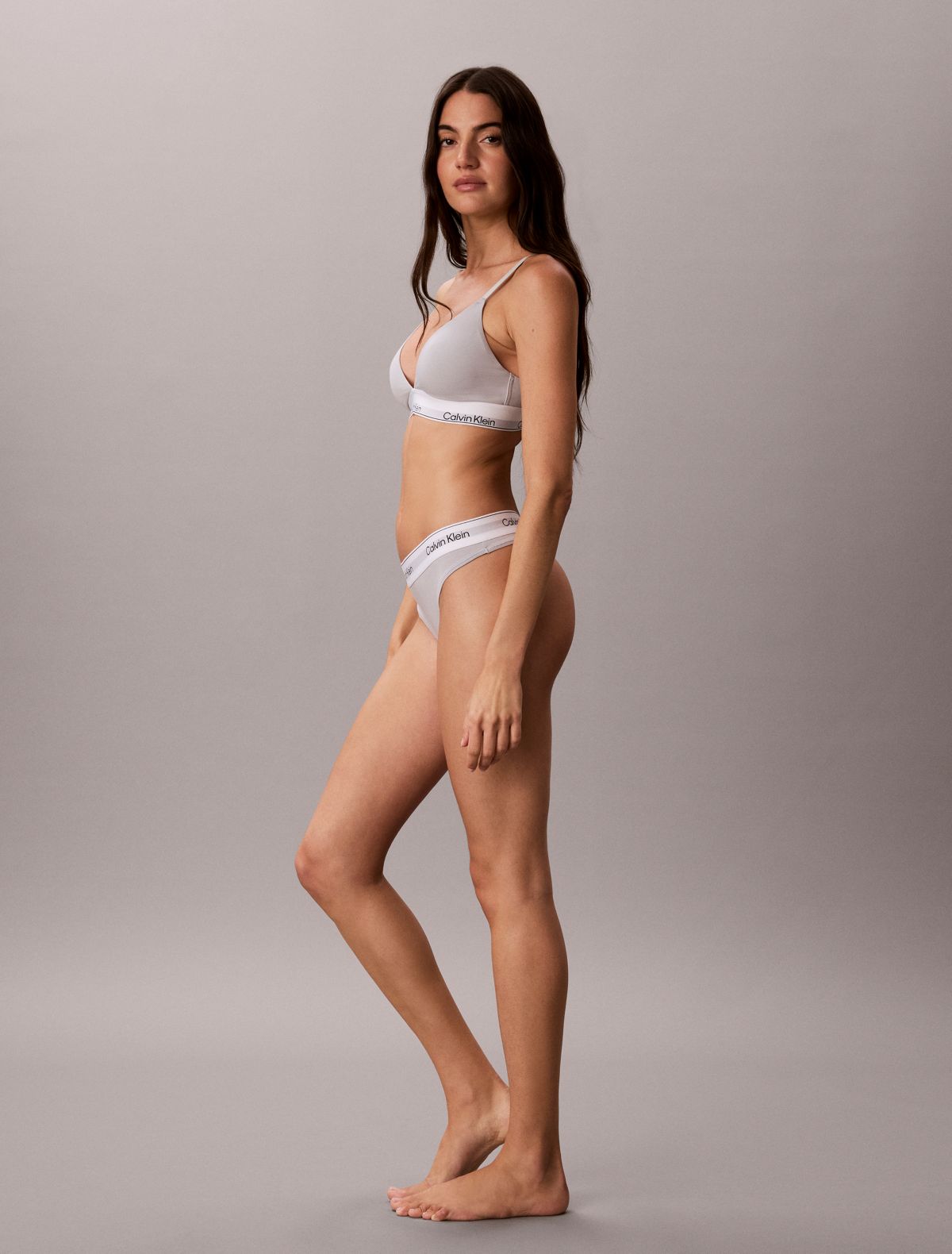 Icon Cotton Modal Lightly Lined Triangle Bralette - Harbor Mist