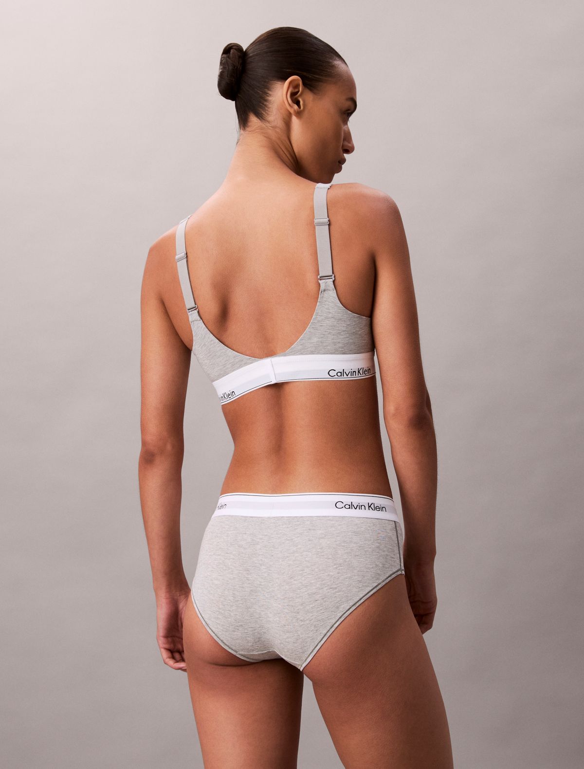 Icon Cotton Modal Lift Bralette - Grey Heather