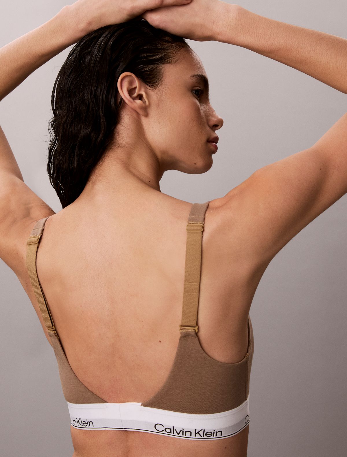 Icon Cotton Modal Lift Bralette - Soft Mocha 