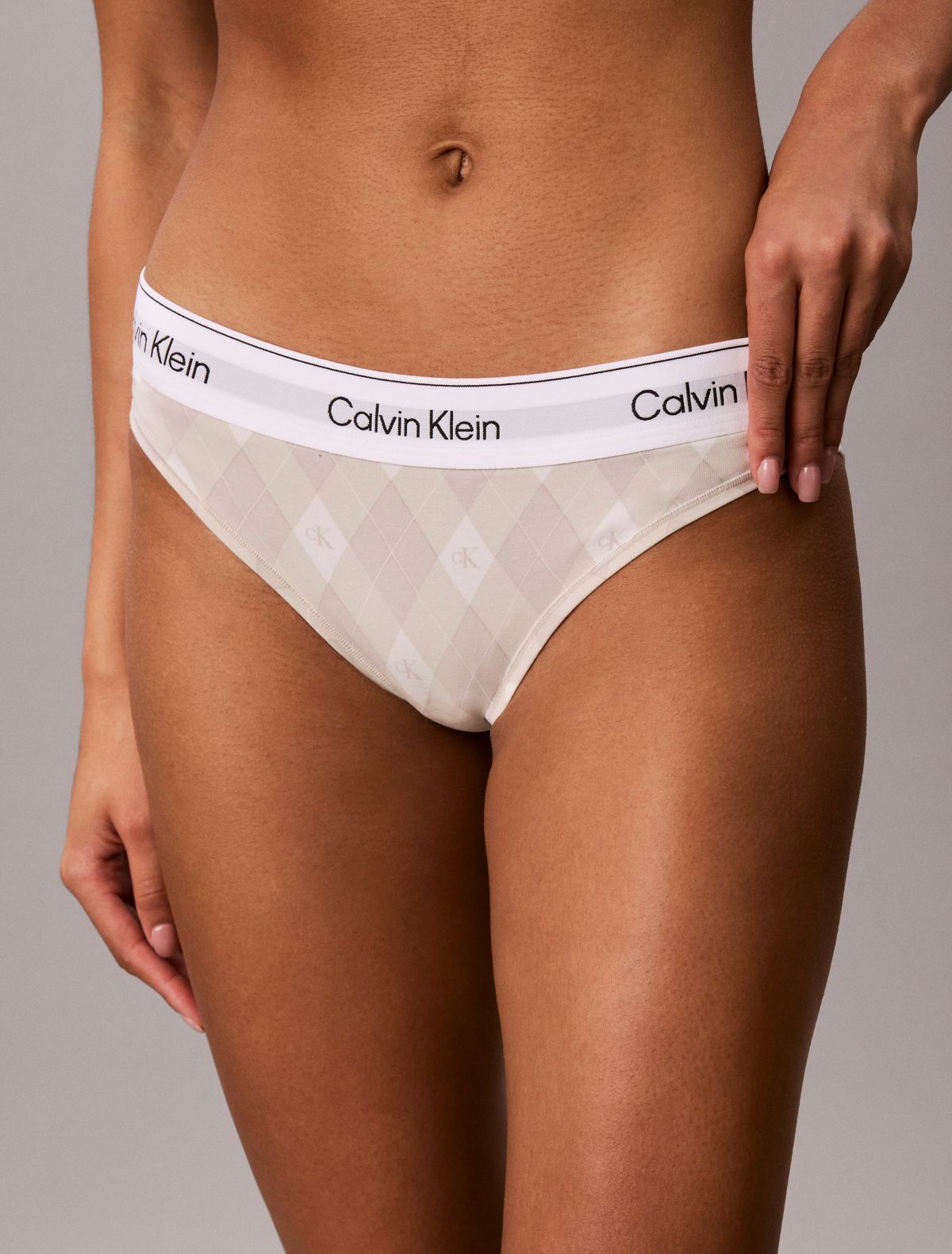 Icon Cotton Modal Bikini - Argyle Moonstruck