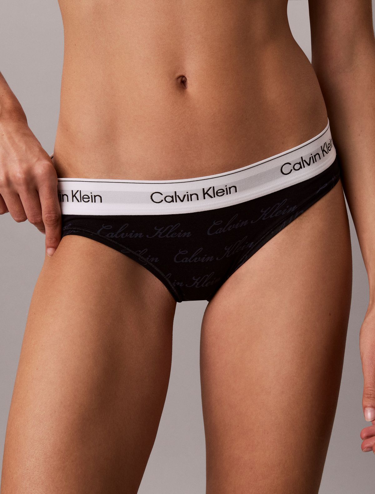 Icon Cotton Modal Bikini - Script Logo Dark Sapphire