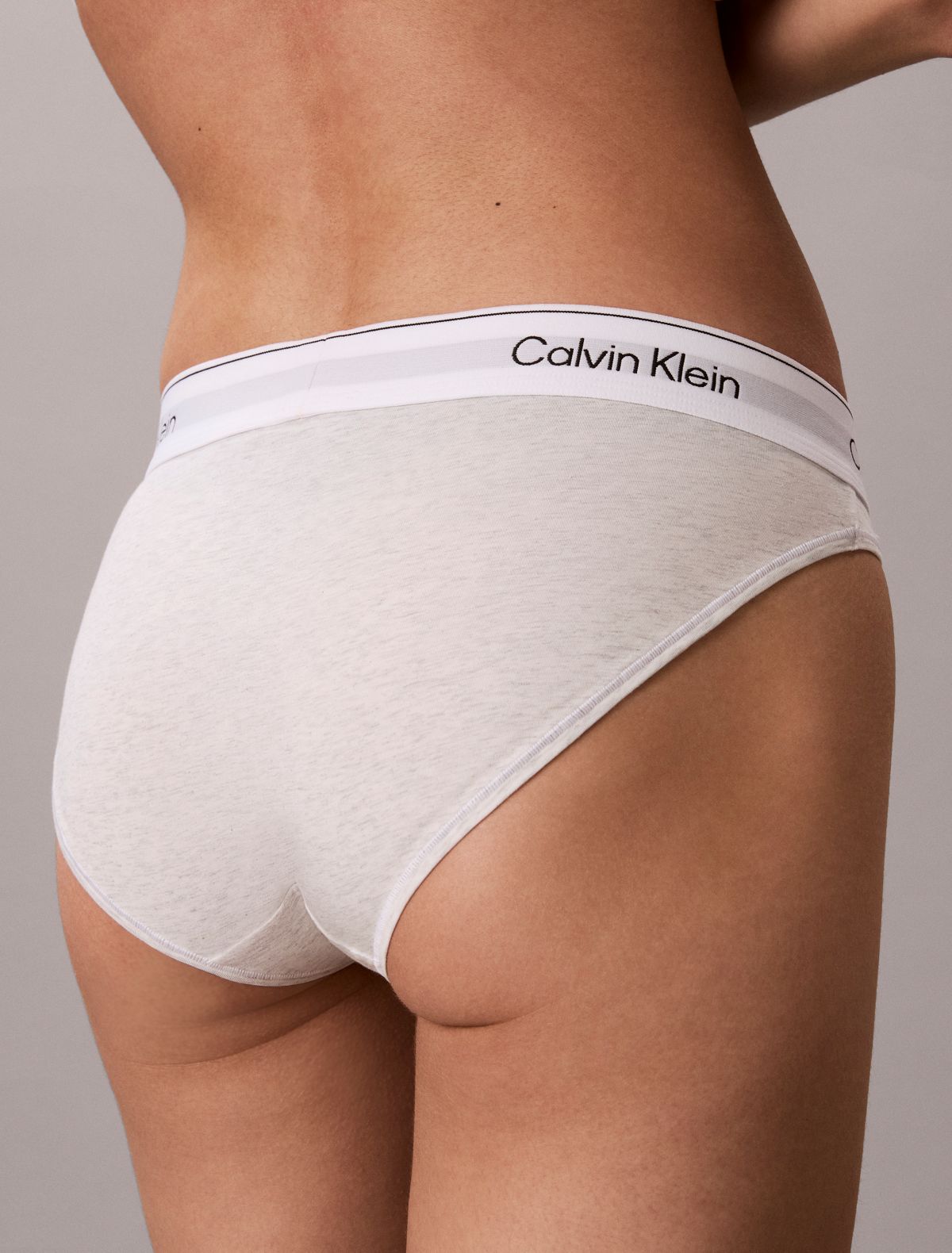 Icon Cotton Modal Bikini - Snow Heather