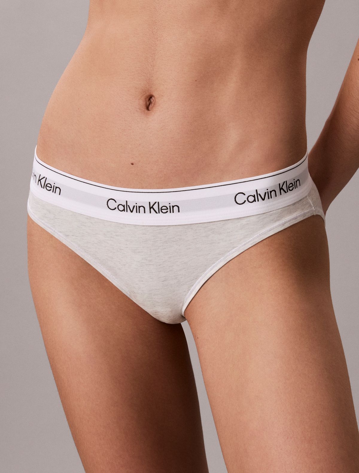 Icon Cotton Modal Bikini - Snow Heather